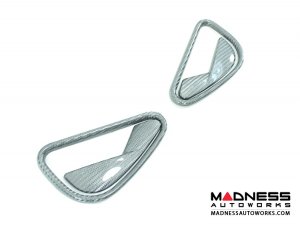 Alfa Romeo 4C Interior Door Handle Set - Carbon Fiber - White Candy